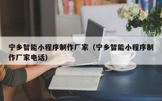 驻马店宁乡智能小程序制作厂家（宁乡智能小程序制作厂家电话）